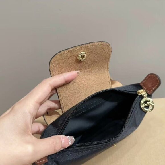 Longchamp Le Pliage Original Black Clutch Bag Women - Picture 7 of 7